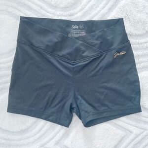 Justice Girls Dark Gray Athletic Shorts